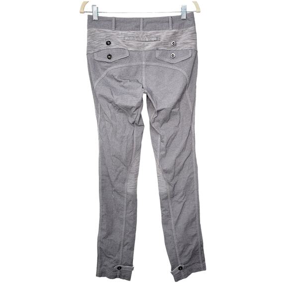 LULULEMON Pedal Power Pant Gray Cycling Relaxed Low Rise Pants Women Sz US 6 - Picture 4 of 14